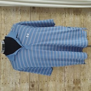 Under Armour Striped Athletic Polo